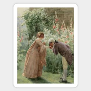 Anne Lister & Ann Walker + painting Sticker